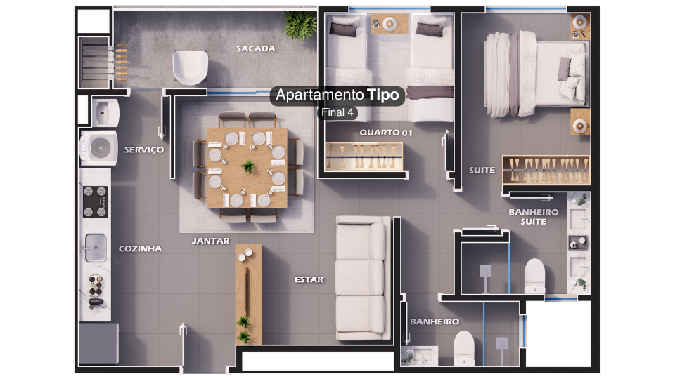 Apartamento Tipo F4